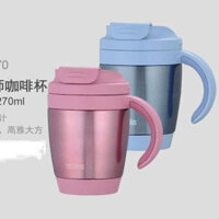 [sẵn, xanh, hồng, cao cấp] Cốc giữ nhiệt Thermos 270ml JCV-270 có nắp tiện lợi.