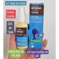 (Sẵn) Xịt họng BETADINE Hàn Quốc