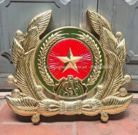 Sản xuất huy hiệu công an bằng đồng theo mẫu tiêu chuẩn