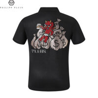 (Sản xuất tại Quảng Châu, Trung Quốc) Chất lượng cao Hàng Mới Về Philipp Plein Áo Thun polo Tay Ngắn Ve Áo Slim-Fit Thoáng Khí Cotton Nguyên Chất Chất Lượng Cao Nhiều Màu Sắc Nóng Kim Cương 9042