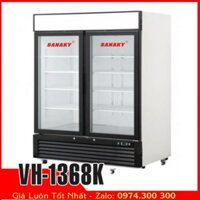 Sanaky VH-1368K | Tủ đông đứng 1000 lít 2 cửa kính
