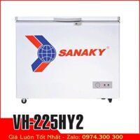 Sanaky VH-225HY2 | Tủ đông 200 lít nhỏ, 1 ngăn, 2 nắp mở