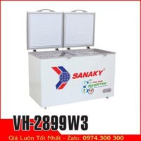 Sanaky VH-2899W3 | Tủ 2 ngăn đông mát, 280 lít, inverter tiết kiệm điện