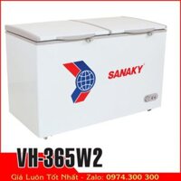 Sanaky VH-365W2 | tủ đông 360 lít, 2 ngăn đông mát