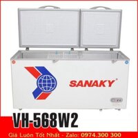 Sanaky VH-568W2 | Tủ đông 500 lít, 2 ngăn đông mát