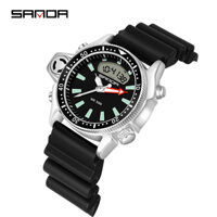 Sanda Thời Trang Mới Thể Thao Nam Đồng Hồ Phong Cách Thường Ngày Nam Quân Đội Thạch Anh Đồng Hồ Đeo Tay Diver S Shock Man 3008
