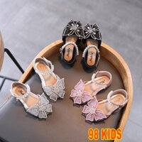 Sandal bé gái Giày múa biểu diễn cho bé hình bướm đính kim sa lấp lánh [SDG20]