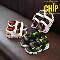 sandal bé trai dép quai hậu đi học cho bé gái siêu nhẹ quai vải êm chân có size đại cho bé từ 3 tuổi QCCC full box SL805