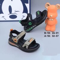 Sandal bé trai size26-37 - Dép quai hậu học sinh SPORT MAX cao cấp siêu êm mềm quai nhám dán điều tiện lợi thời trang 18