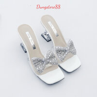 Sandal Cao Gót , Guốc Cao Gót DUNGSTORE88 Cao 7 Phân Gót Trong Cao Cấp Lơ Đá Sản Suất 2023
