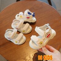 Sandal cho bé trai bé gái tập đi Dép Doremon Giày 2 quai trơn cao cấp trẻ em [DTD16]