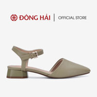 Sandal đế bằng 3cm bít mũi Đông Hải - S81H5 - 39 - Xanh