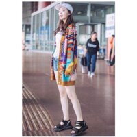 Sandal đế cao 2021, giày quai chéo nữ 2 màu dáng Hàn Quốc siêu xinh AM018 ♠️