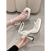 Sandal đế xuồng Giày cao gót mũi xuông đế cao 10cm hangg loại 1