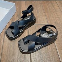 Sandal đế xuồng quai to quấn chéo cổ cực chất đế 3p XXNQC