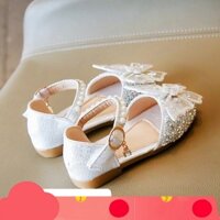 Sandal dép quai hậu bịt mũi trẻ em gắn nơ da mềm chống trượt cho bé gái từ 1 tuổi đến 9 tuổi (H20)Dâu Tây shop