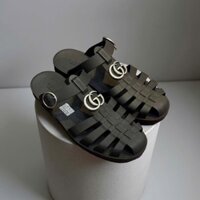 SANDAL GUCCI ĐEN MẶT HỔ 812582 J8700 1000