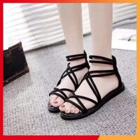 Sandal kéo khóa - Boho Vintage Style