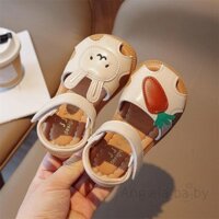 Sandal mũi kín đế mềm thoáng khí Hian-Girl với cà rốt thỏ 3D