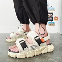 Sandal Nam 2 quai Độn Đế OFF1982 Cao Cấp, Dép quai hậu học sinh siêu chất