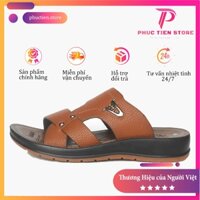 Sandal nam da bò đệm massage, Dép quai hậu nam đế kếp đi nước đi mưa thoải mái phong cách mùa hè lịch sự [DLA 01]