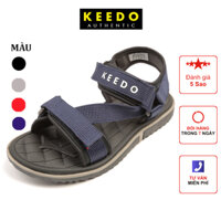 Sandal nam, giày quai hậu KEEDO KDS03 quai chéo - Xanh - 40