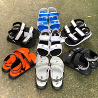 Sandal nam, Giày Sandal ADIDAS Adilette đế comfort siêu nhẹ, 2 quai ngang phôi màu-Hỗ trợ đổi size