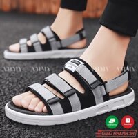 Sandal Nam Nữ Đế Cao Su, Dép Quai Hậu Nữ 3 Quai Dán Cao Cấp 2023