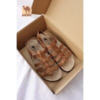 Sandal nam nữ unisex - giày chiến binh đế trấu da thật LSB05 Choco | Sales cuôi tháng|