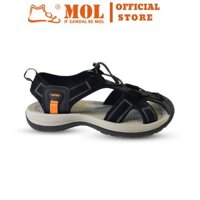 Sandal nam Vento bít mũi NV7606B màu đen có big size 44 45