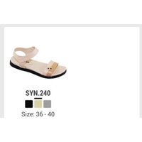 Sandal nữ BITAS Dép quai hậu học sinh trơn đơn giản đế bằng siêu nhẹ SYN240