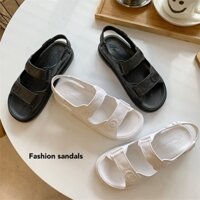 sandal nữ cao su mềm OO cài đế êm nhẹ giá rẻ 2 màu