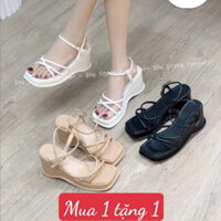 Sandal nữ đế xuồng 7 phân NGỌC TRINH STORE quai  óng nhỏ phụ hợp đi tiệc đi chơi000222