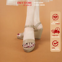 Sandal nữ đế xuồng quai ngang basic thanh lịch cao 8cm AA0425