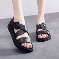 Sandal nữ đi học, đi mưa thoải mái cá tính nhựa mềm dẻo bền