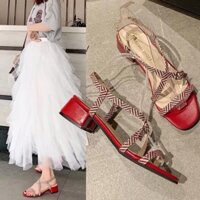 Sandal nữ gót vuông cao 5cm