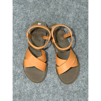 Sandal nữ hai dây chéo 3cm mũi tròn GH11