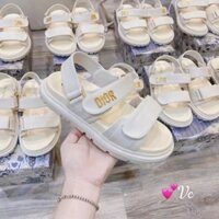 Sandal nữ quai dán di.or đế cao su hàng đẹp l1 quai hậu học sinh mã 205