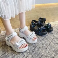 Sandal nữ,sandal 5p,sandal 2 quai kim tuyến hót hít