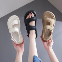 sandal quai da ôm chân đế đúc răng cưa 2 quai dán sành điệu 3 màu hot trend