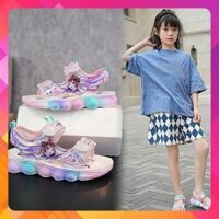 Sandal quai khâu đế bền êm chân sắc màu cho bé gái D3-C3