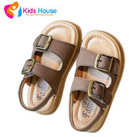 sandal quai ngang bé Màu nâu size 34 ,dép quai hậu 2 quai bé trai bé gái êm ái s765
