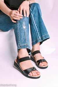 Sandal Si - TPR Nữ Bitis - 38 -  Black