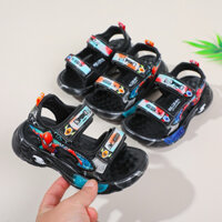 Sandal siêu nhân cho bé trai- dép quai hậu cho bé kiểu dáng thể thao khâu đế bền đẹp chống trượt QCCC fullbox A3 B3