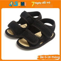 Sandal tập đi cho bé SAMI, dép tập đi cho bé trai đế mềm chống trơn trượt 0-18 tháng