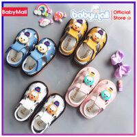 Sandal tập đi có còi bíp bíp hình chú trâu sáng đèn ngộ nghĩnh SD001Y Giay tap di uala Dép tập đi cho bé Giay cong chua tap di cho be Xăng đan bé gái Giay phat sang cho be - TOP sản phẩm BabyMall Vietnam