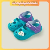 Sandal tập đi, dép quai hậu nhựa bít mũi cho bé, dép êm chân, hàng cao cấp