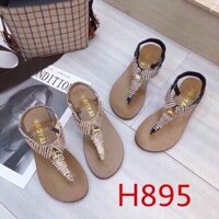 Sandal xỏ ngón đính đá