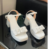 Sandal xuồng quai Dây Mảnh đế Pu cao 7 cm T21