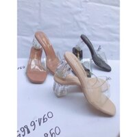 (sẵn)Dép nữ- guốc quai trong gót trong cao 5cm